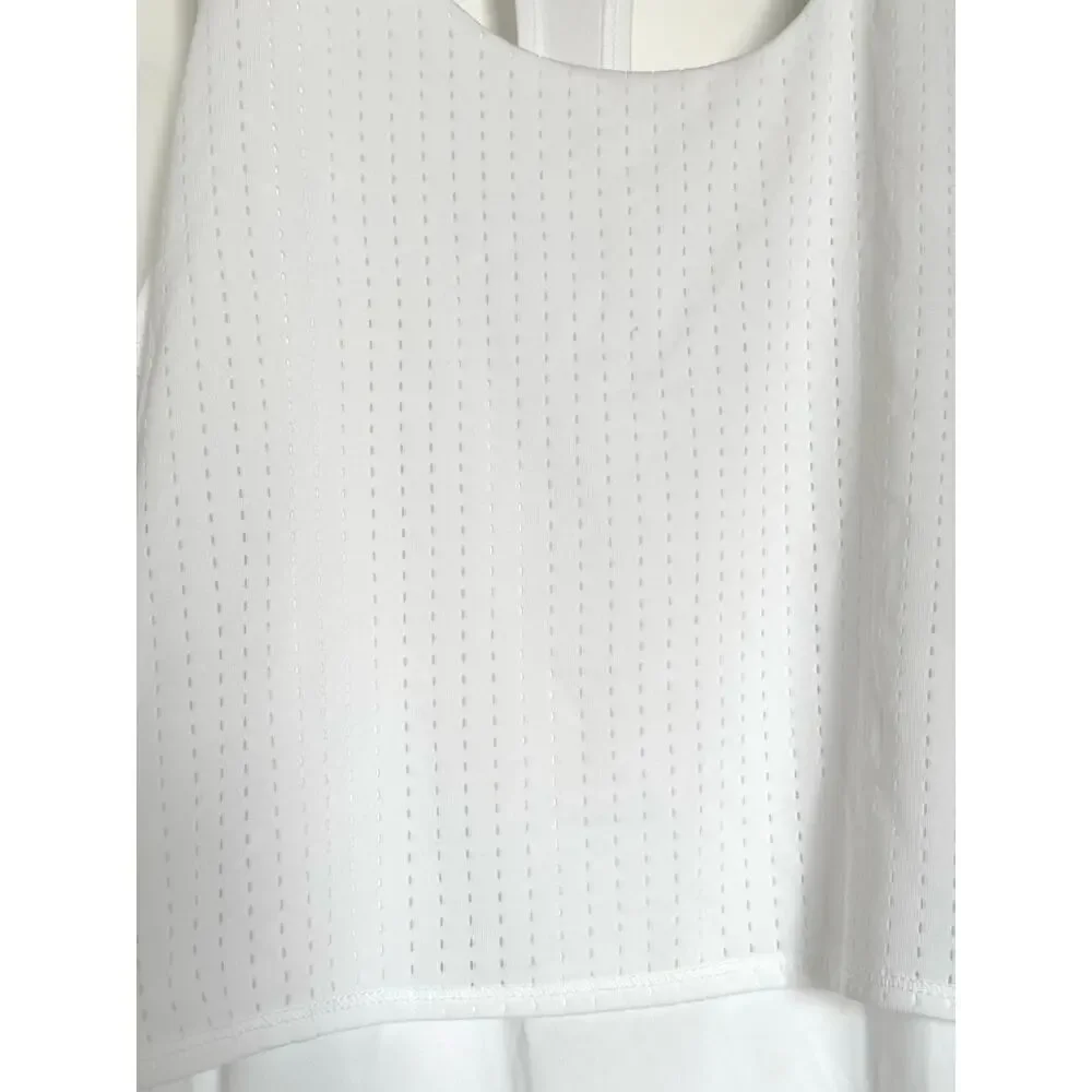 NWT Nike Sport Mesh Swim Cover-Up Dress White Womens Size Medium